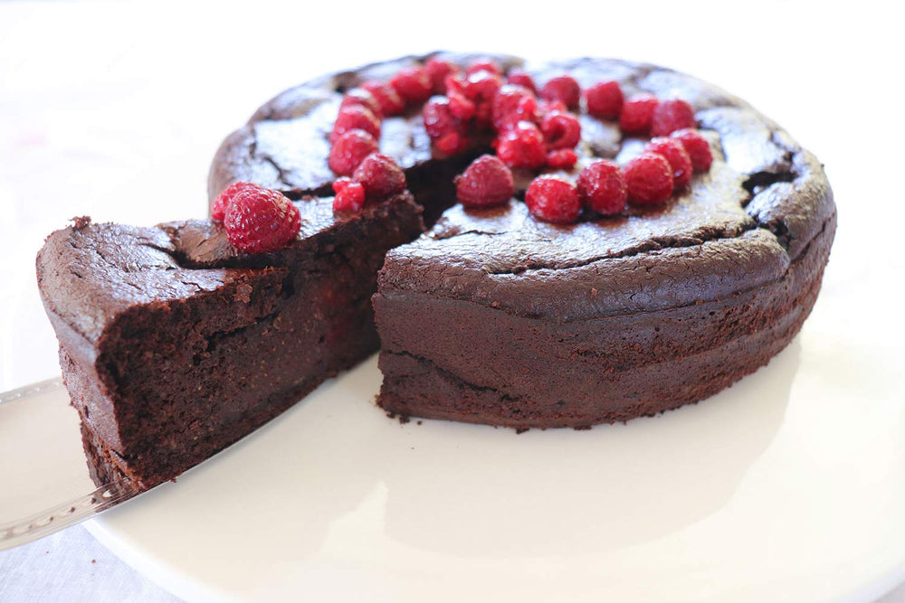 Raspberry, Quinoa Chocolate Cake