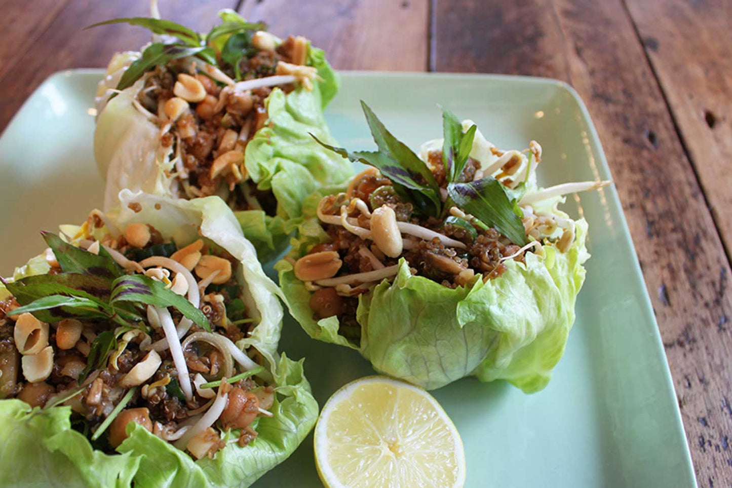 Quinoa and Mushroom San Choi Bao