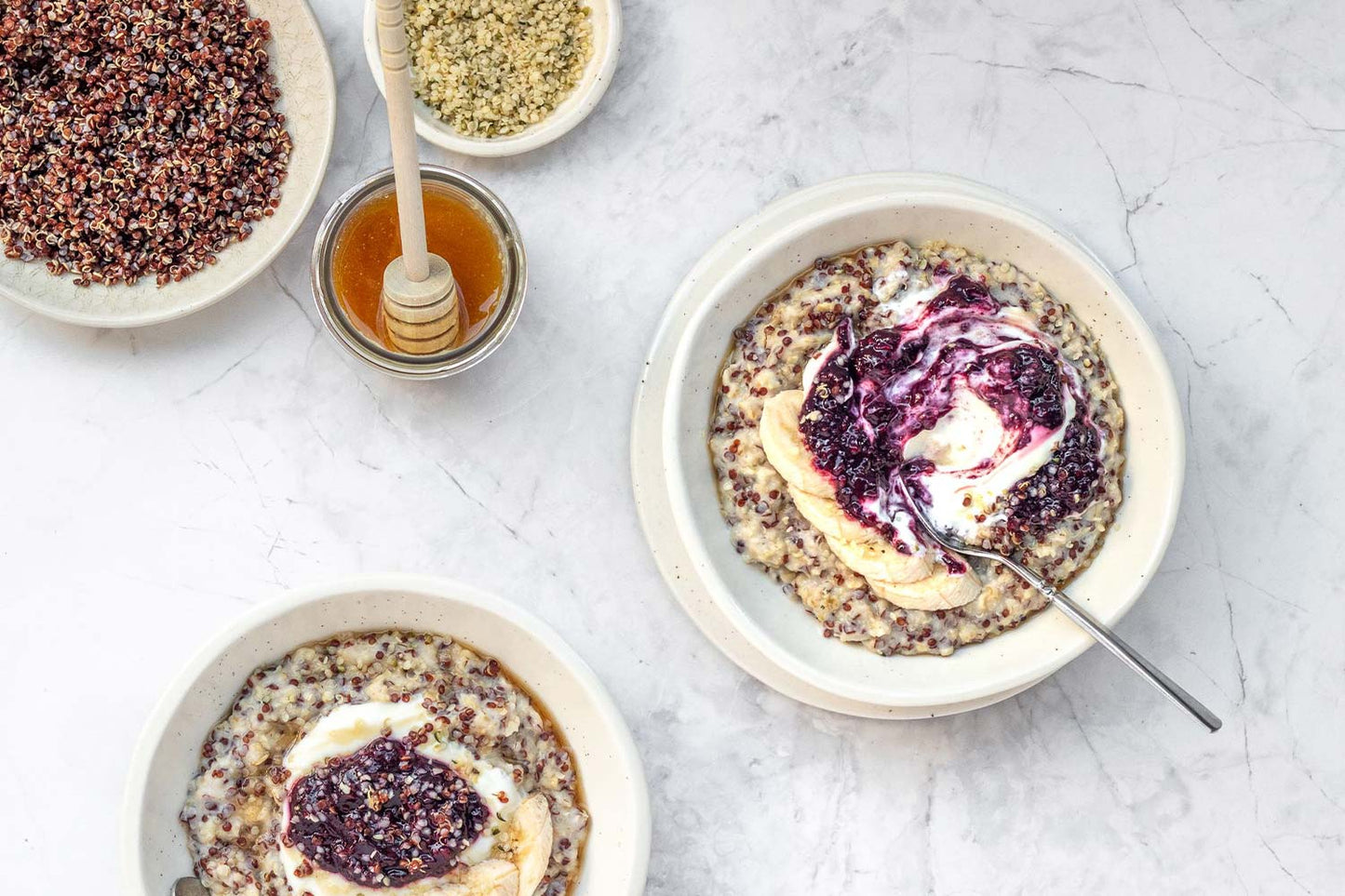 Creamy Coconut Red Quinoa Porridge