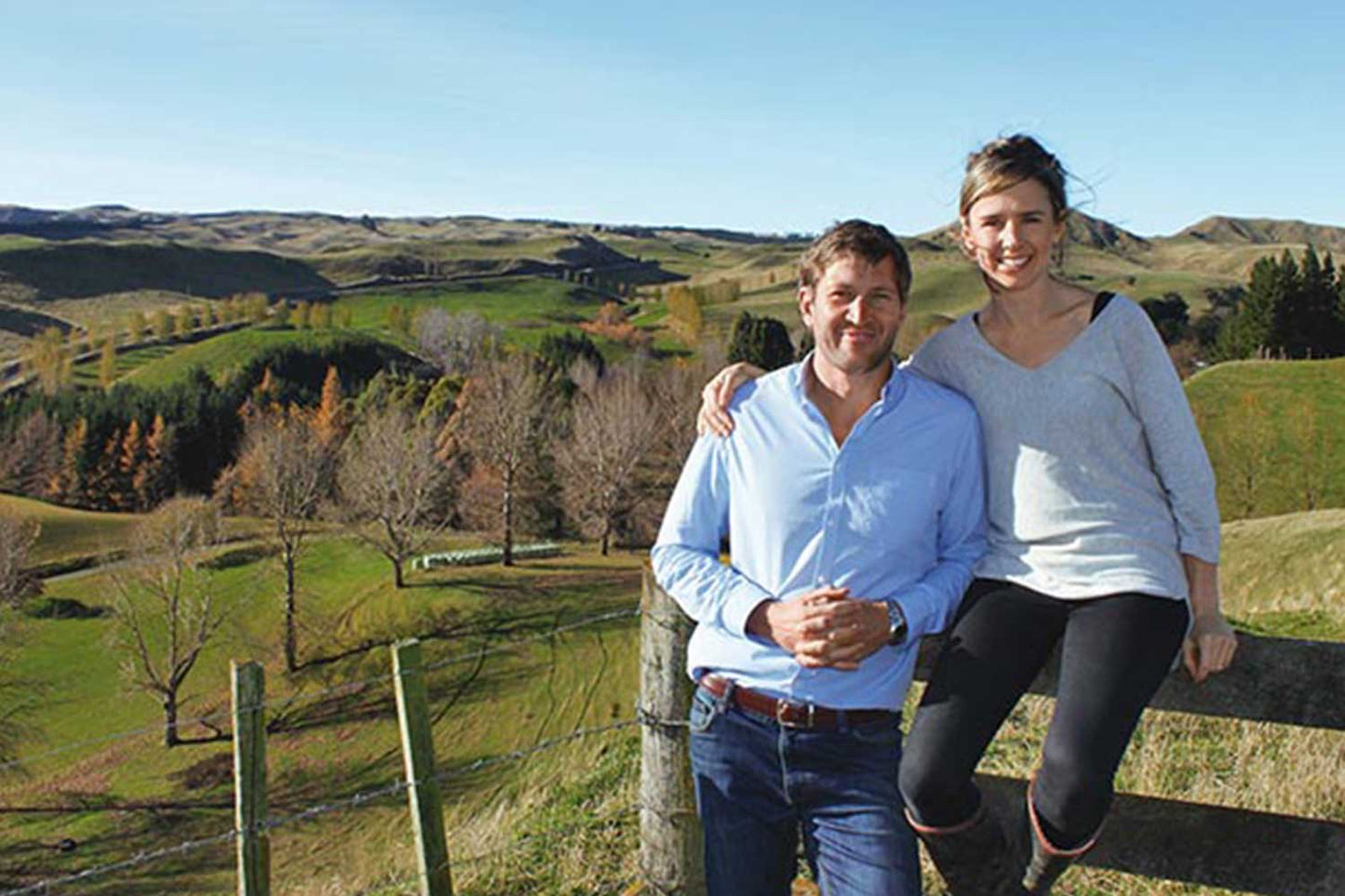 Young New Zealand farming couple growing the Andean superfood, quinoa in Taihape
